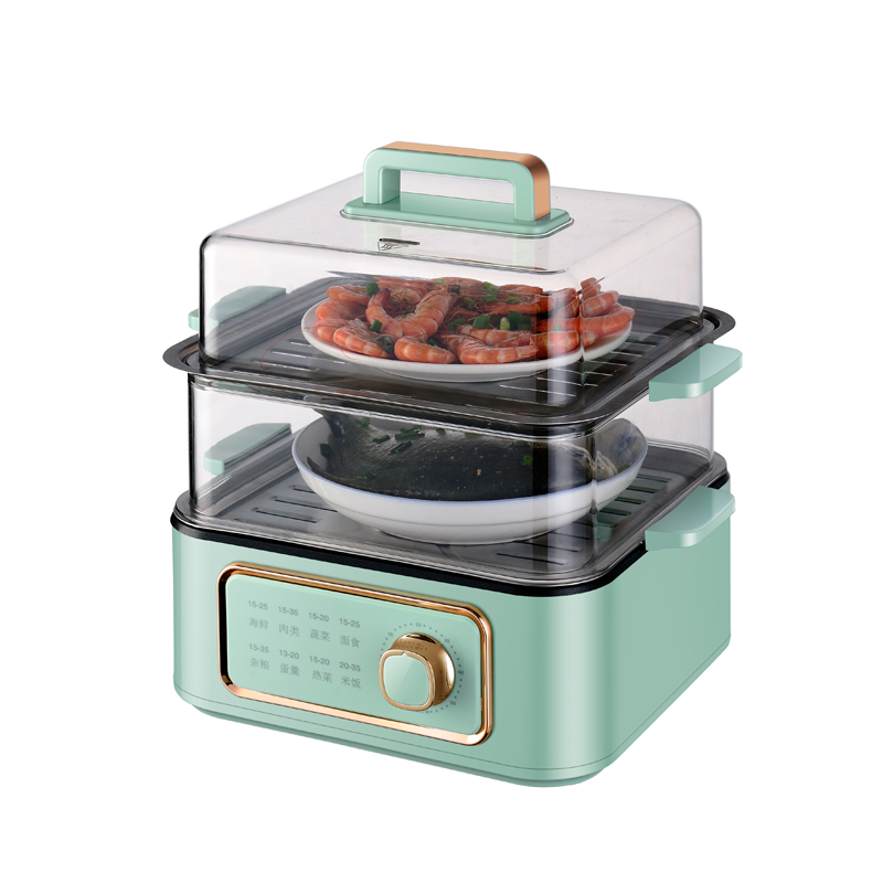 DH-003 Household multifunctional electric food steamer BPA-Free with 3 Tier Stackable Baskets
